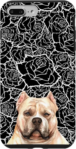 Miniatura 12 de American Bulldog Bully Dog Rose Flower Black White Pattern Case for iPhone 17