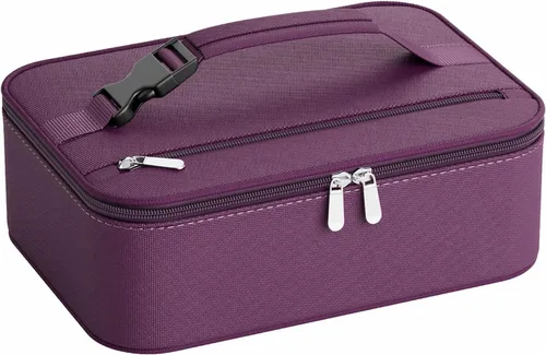 Miniatura 27 de Lonchera pequeña aislada para mujeres y hombres, lonchera Bento para niños, bolsas térmicas compactas portátiles para enfriar comidas con asa
