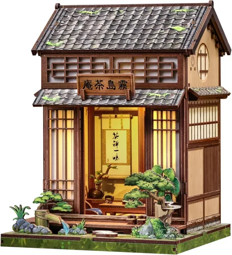 Miniatura 14 de CUTEBEE - Kit de rincón de libros - Kit de casa de muñecas en miniatura DIY para adultos, decoración de estantería de casa pequeña Booknook