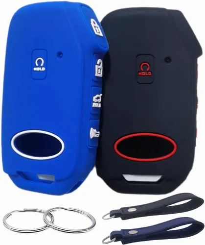 REPROTECTING Funda de goma de silicona para llavero compatible con Kia Cadenza Forte Forte5 K5 NIRO Rio Seltos Sorento Soul Sportage Stinger