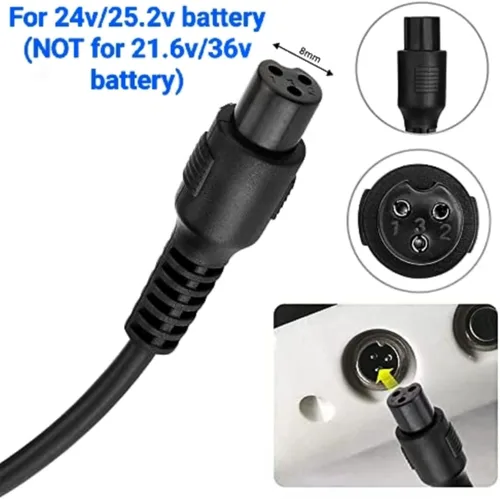 Miniatura 2 de 【Ajuste Verificado】Cargador de 29.4V 1.5A/ 1A de 3 clavijas para Jetson Swagtron Hover-1 etc. Paquete de batería de litio de 24V/ 25.2V/ 25.9V