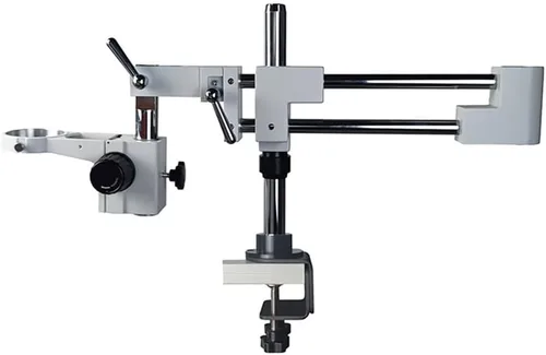 Miniatura 2 de Kit de accesorios para microscopio, abrazadera para microscopio, soporte de brazo de brazo de laboratorio, zoom industrial, cámara estéreo