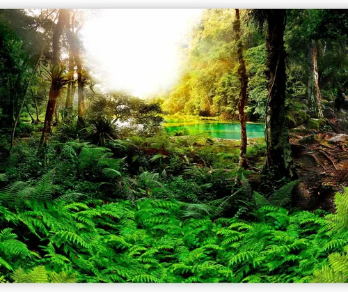 Miniatura 12 de artgeist Mural de pared Cascada de 116 x 83 pulgadas - Papel tapiz autoadhesivo extraíble de gran tamaño para decoración de pared, diseño de #06