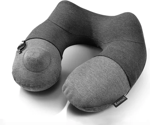 Miniatura 18 de Keemall Almohada de Cuello de Coche Inflable, Almohada de Reposacabezas de Coche Inflable Suave para Asiento de Conducción con Correa Ajustable