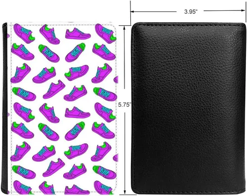 Miniatura 2 de PU Leather Passport Holder Travel Wallet RFID Blocking Card Case Cover With Unique