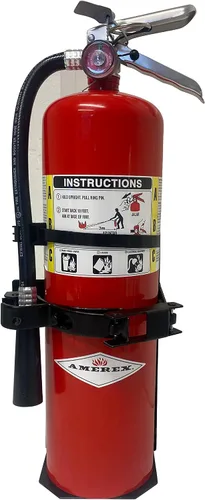 Miniatura 4 de Soporte de vehículo extintor de incendios resistente para 10 libras seco y/o 5 lb Co2 genérico para 809