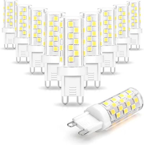 Miniatura 11 de Ziomitus Bombillas LED G9 regulables que reemplazan 30 W, 25 W, 20 W, halógeno, G9, 3 W, 2700 K, blanco cálido, LED T3 T4 transparente, AC120V