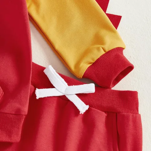 Miniatura 200 de Conjunto de ropa de otoño e invierno para bebé y niño, sudadera larga con capucha y pantalones para niños pequeños, 6, 12, 18, 24 meses, 2T