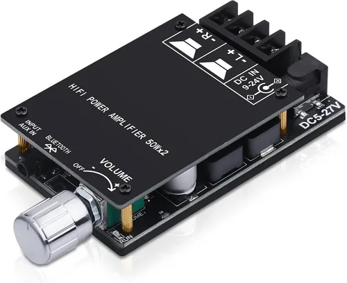 Miniatura 8 de ZK-1602T Bluetooth 5.0 amplificador de potencia para altavoces domésticos 2.0 canales 160W+160W estéreo mini amplificador módulo TDA7498E chip W/TB