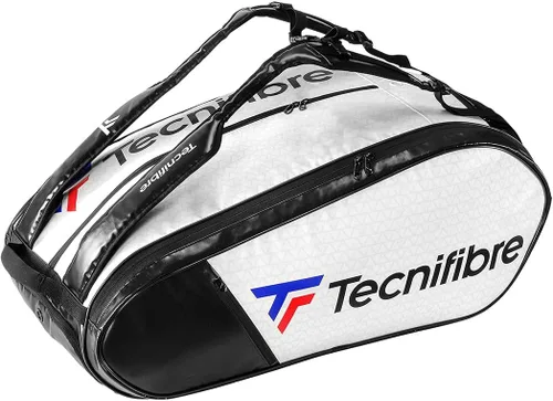 Tecnifibre Tour Endurance Serie de bolsas de tenis/squash (RS, BLANCO, MARINO) - La mejor bolsa impermeable y resistente a los rayos UV