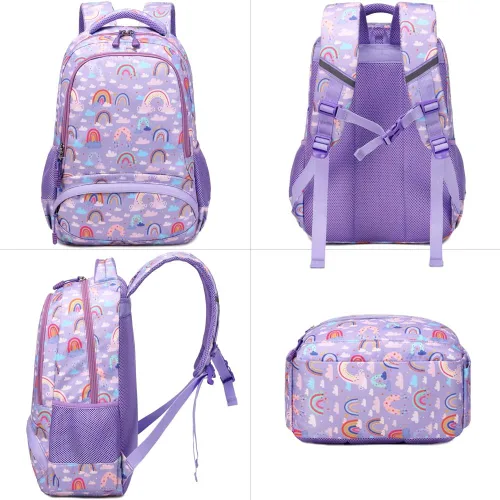 Miniatura 99 de Juego de mochila para niñas y adolescentes, mochila escolar para niños con bolsa para el almuerzo, estuche para lápices, mochilas escolares