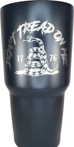 Miniatura 2 de Gadsden Flag Don't Tread On Me - Vaso patriótico de 30 onzas – Taza de viaje con bandera estadounidense – Taza de viaje para café patriótico – Vaso