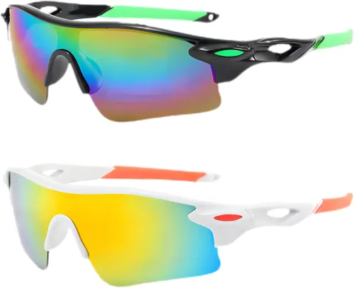 Swanoble UV400 2 Sports Sunglasses for Kids Cycling,Light frame Sunglasses for Boys Girls,Youth Softball Baseball Golf