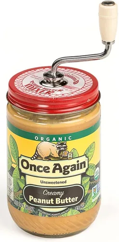 Miniatura 3 de Mezclador Grandpa Witmer para mantequilla de maní natural y mantequilla de nuez, no ensucia, fabricado en los Estados Unidos, libre de BPA, puede