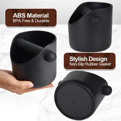 Miniatura 5 de Caja de café expreso, caja de café de 4.4 pulgadas, contenedor de café expreso para posos de café con barra extraíble y base antideslizante
