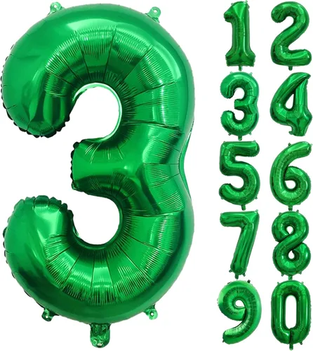 Miniatura 14 de SINBEE Globo dorado del número 10, papel de aluminio Mylar de 40 pulgadas, decoración de fiesta reutilizable para cumpleaños, aniversario, Oro