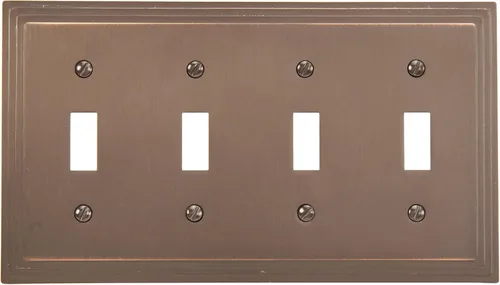 Miniatura 36 de Amerelle Steps - Placa de pared de metal fundido dúplex individual en níquel satinado