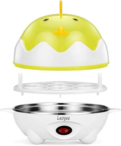 Miniatura 3 de Cocedor eléctrico de huevos escalfador de huevos, olla rápida para huevos escalfados hervidos con apagado automático, olla suave, mediana y dura