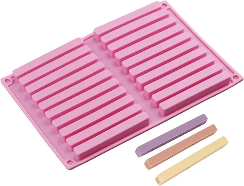 Moldes de tira de silicona para palitos de chocolate, 1 unidad para palo de golosinas para perros, caramelos duros, galletas de barra de chocolate,