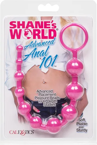 Miniatura 5 de CalExotics Shane's World Starter Anal Pleasure Beads - Juguete sexual para adultos para él y parejas, color rosa