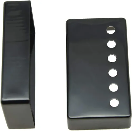 Miniatura 3 de KAISH Humbucker - Juego de 2 cubiertas de pastilla de guitarra Humbucker de latón 1.937 in/2.047 in con espacio entre postes cubierta de pastilla