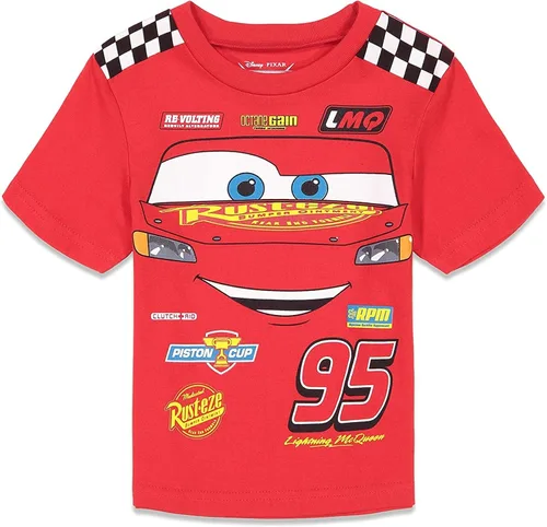 Miniatura 3 de Disney Pixar Cars Tow Mater Lightning McQueen - Paquete de 3 camisetas para bebés y niños grandes
