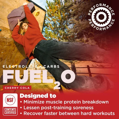 Miniatura 3 de Gnarly Nutrition Fuel2O Polvo de electrolitos, Cherry Cola – Certificado NSF Sport – Solución de electrolitos, combustible, reposición
