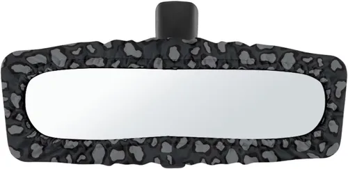 Miniatura 15 de Funda para espejo retrovisor de automóvil con estampado de vaca negro, protector de espejo retrovisor automático elástico