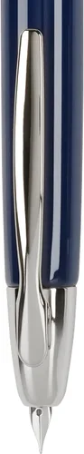 Miniatura 59 de PILOT Vanishing Point Collection - Pluma estilográfica retráctil, color azul carbonesco con detalles de rodio, tinta azul, punta fina (60149)