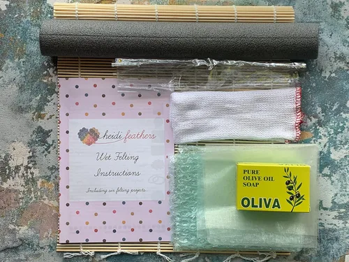 Miniatura 4 de heidifeathers Kit de fieltro húmedo en caja premium - 20 colores merino