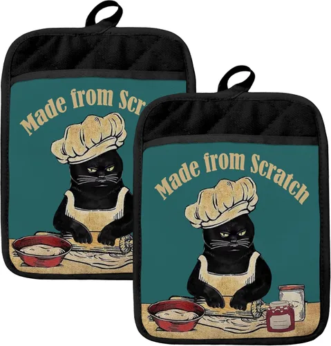 Miniatura 8 de Kitchen Rules - Juego de guantes para horno, divertidos regalos de chef para mujeres, divertidos guantes de horno de cocina resistentes al calor