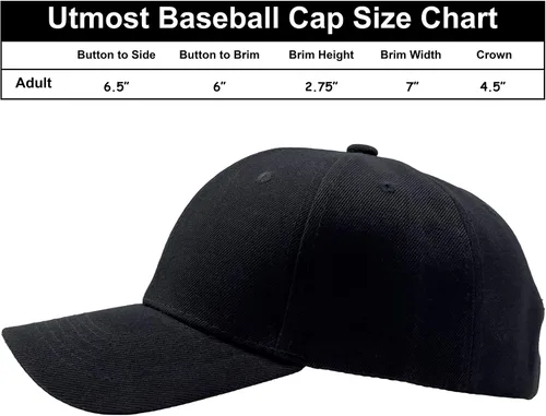 Miniatura 4 de Utmost Gorra de béisbol estructurada con cierre ajustable - Sombrero de rendimiento para actividades al aire libre y bordado personalizado