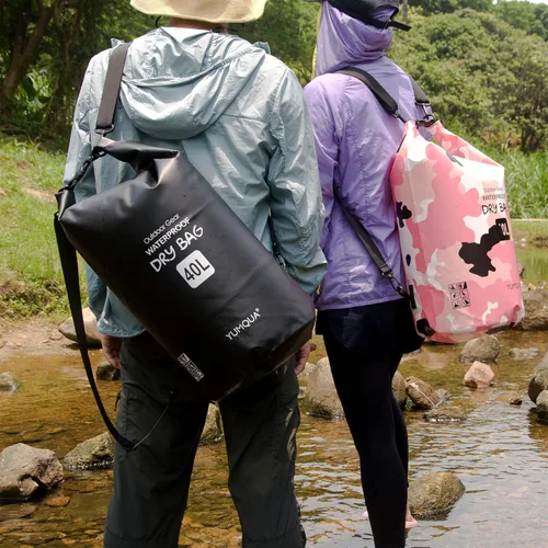 Miniatura 9 de YUMQUA Bolsas secas impermeables 5L/10L/20L/30L/40L para mujeres y hombres, bolsa seca flotante enrollable bolsa de almacenamiento impermeable