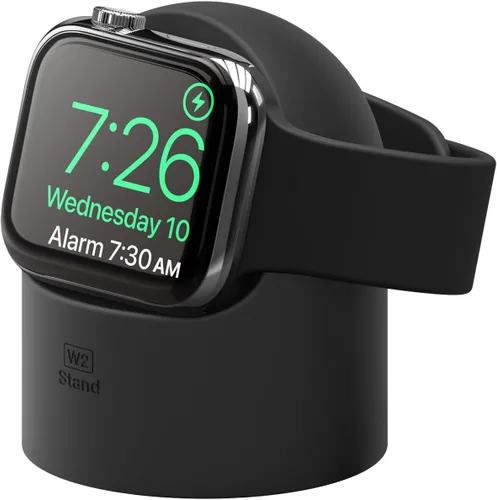 elago W2 Soporte Carga Compatible con Apple Watch Series Ultra3/Ultra2/Ultra/11/10/9/8/7/6/5/4/3/2/1/SE3/SE2/SE1 (49mm, 46mm, 45mm, 44mm, 42mm,