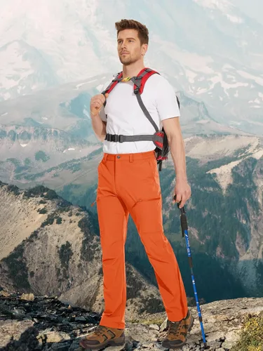 Miniatura 24 de MAGCOMSEN Pantalones de senderismo para hombre, 6 bolsillos, resistentes al agua, pantalones de trabajo de pesca Ripstop, ligeros, de secado rápido