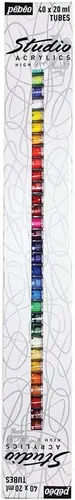 Miniatura 35 de Pebeo Acrílicos de Alta Viscosidad para Estudio Fino, Juego de 30 x 20 ml, Modelo: 833431 Conjunto de 30 X 20 Ml
