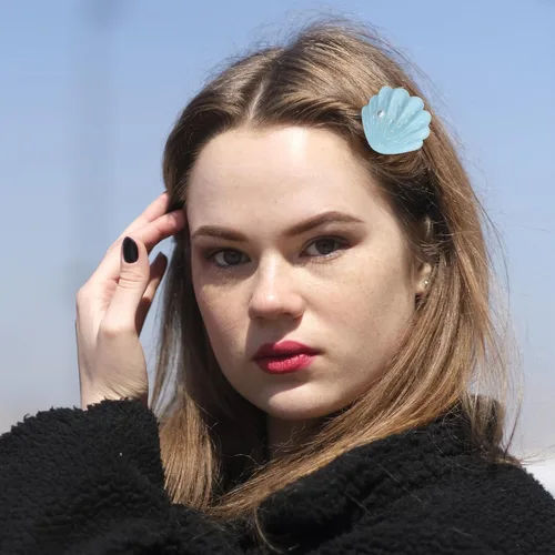 Miniatura 6 de Juego de pinzas para el cabello con perlas de concha de mar, disfraz de sirena artificial, horquilla de princesa para niñas y mujeres, accesorios