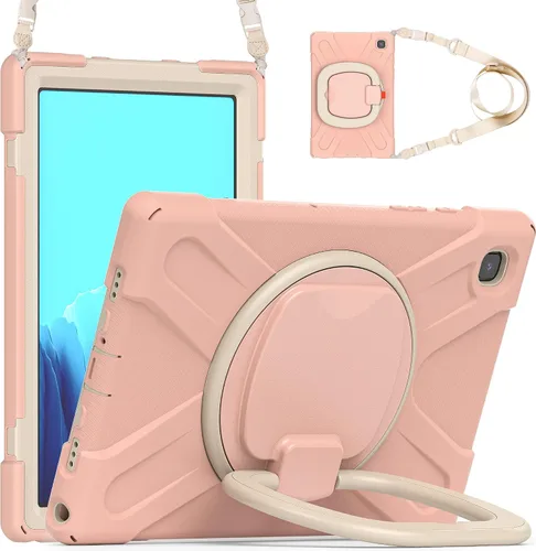 Miniatura 148 de 360 Rotation Case for Galaxy Tab ActivePro/Tab Active4 Pro/Active 5 Pro 10.1" Sturdy Cover Rotate Ring Stand Shoulder Carrying Strap Hand Strap