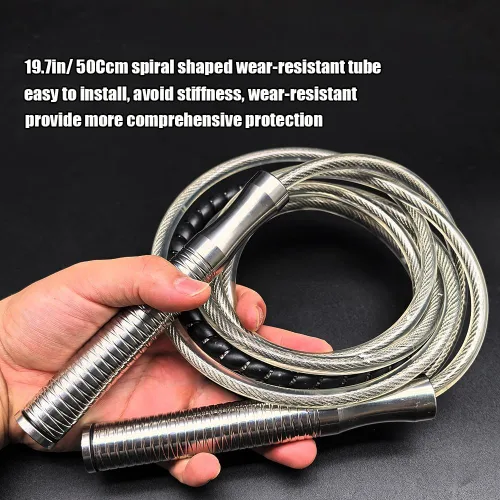 Miniatura 5 de Cuerda de saltar pesada, cuerda de salto pesada para mujeres, hombres, entrenamiento de fitness y resistencia, cuerda ajustable y gruesa, asas