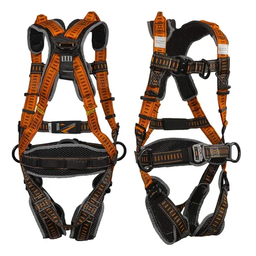 Malta Dynamics Razorback Elite MAXX - Arnés de seguridad y kit de protección contra caídas con cinturón de soporte lumbar cosido y asas de rescate
