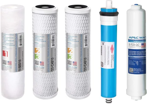 APEC FILTER-MAX90 Hecho en EE. UU. 90 GPD Juego completo de filtros de repuesto para sistema de filtro de agua de ósmosis inversa serie ULTIMATE