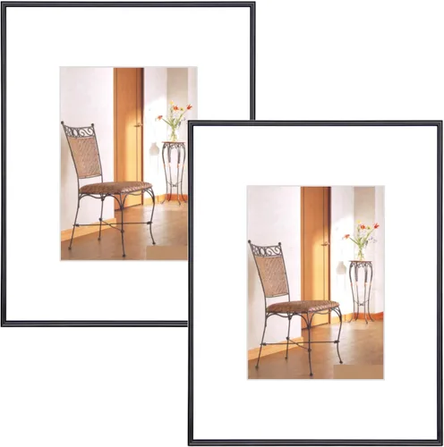 Miniatura 8 de Portarretratos para fotos de 4 x 6 pulgadas con paspartú o de 5 x 7 pulgadas sin paspartú. Se puede colgar en la pared o colocar en cualquier otro