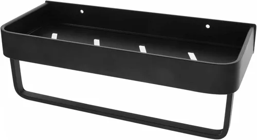 Organizador de ducha de aluminio, colgador de toallas montado en la pared, estante de baño moderno para toallas, estantes de ducha y organizadores