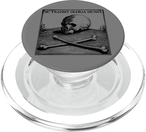 Miniatura 7 de Sic Transit Gloria Mundi Motto Gothic Skull Death Symbol PopSockets Adhesive PopGrip