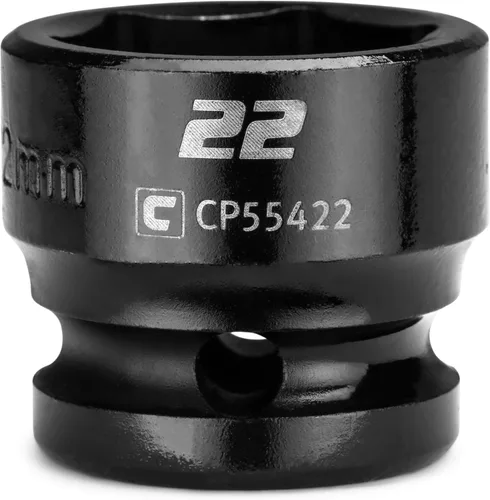 Miniatura 19 de Capri Tools - Llave de vaso de impacto corto de 27 mm, 1/2 pulg. de conducción, 6 puntos, métrica
