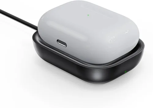 Cargador para Airpod, cargador inalámbrico diseñado para Airpods 4 (ANC)/3ª/2ª generación, para el nuevo AirPod Pro 3 (2025)/2ª generación, Negro-2