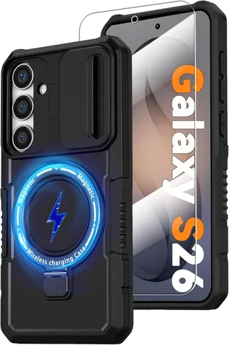 Miniatura 41 de Funda magnética para Samsung Galaxy Note 20 Ultra con soporte de anillo [con protector de pantalla] [Compatible con carga inalámbrica MagSafe] Funda