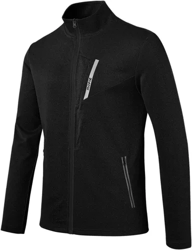 Miniatura 2 de MoFiz Conjunto deportivo para hombre, manga larga, casual, con cremallera completa, para correr, deportivo, 2 piezas