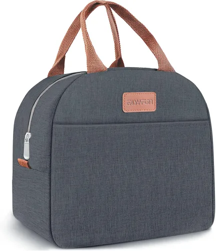 Miniatura 17 de Bolsa de almuerzo para mujeres y hombres, lonchera aislada para adultos, pequeña lonchera hermética enfriadora, contenedores de comida para almuerzo