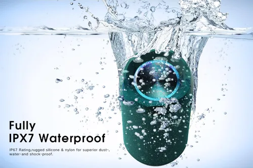 Miniatura 5 de Eduplink - Bocina Bluetooth IPX7 impermeable, emparejamiento inalámbrico TWS, bocinas estéreo portátiles para exterior con tiempo de reproducción
